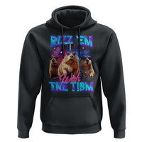 Capybara Lover Hoodie Rizz Em With The Tism Funny Capy Meme - Wonder Print Shop