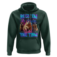 Capybara Lover Hoodie Rizz Em With The Tism Funny Capy Meme - Wonder Print Shop