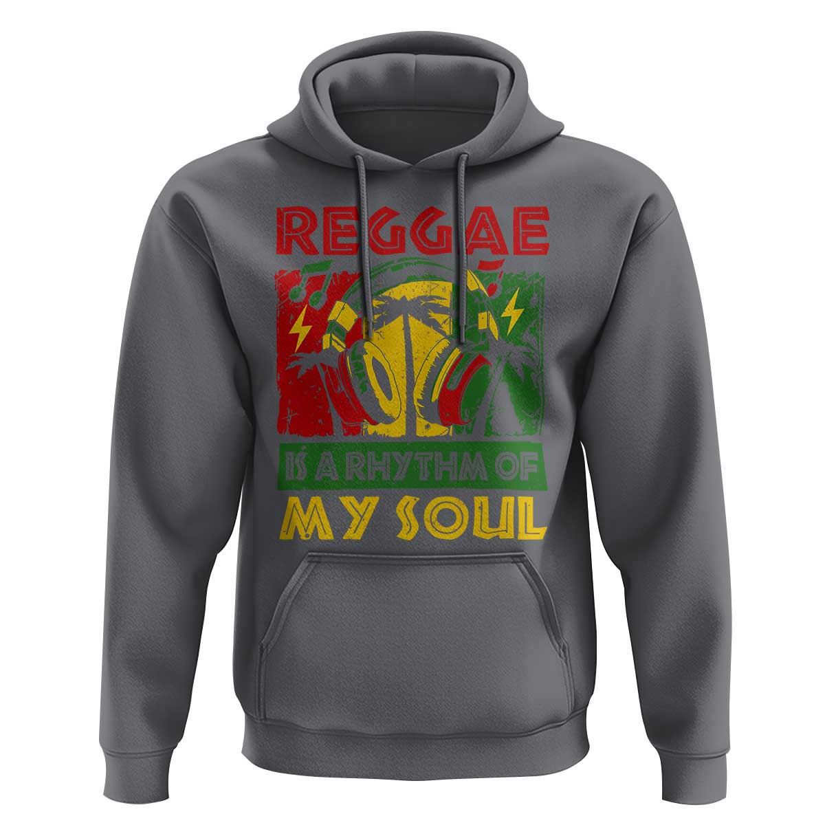 Reggae Is A Rythm Of My Soul Jamaica Music Hoodie - Wonder Print Shop