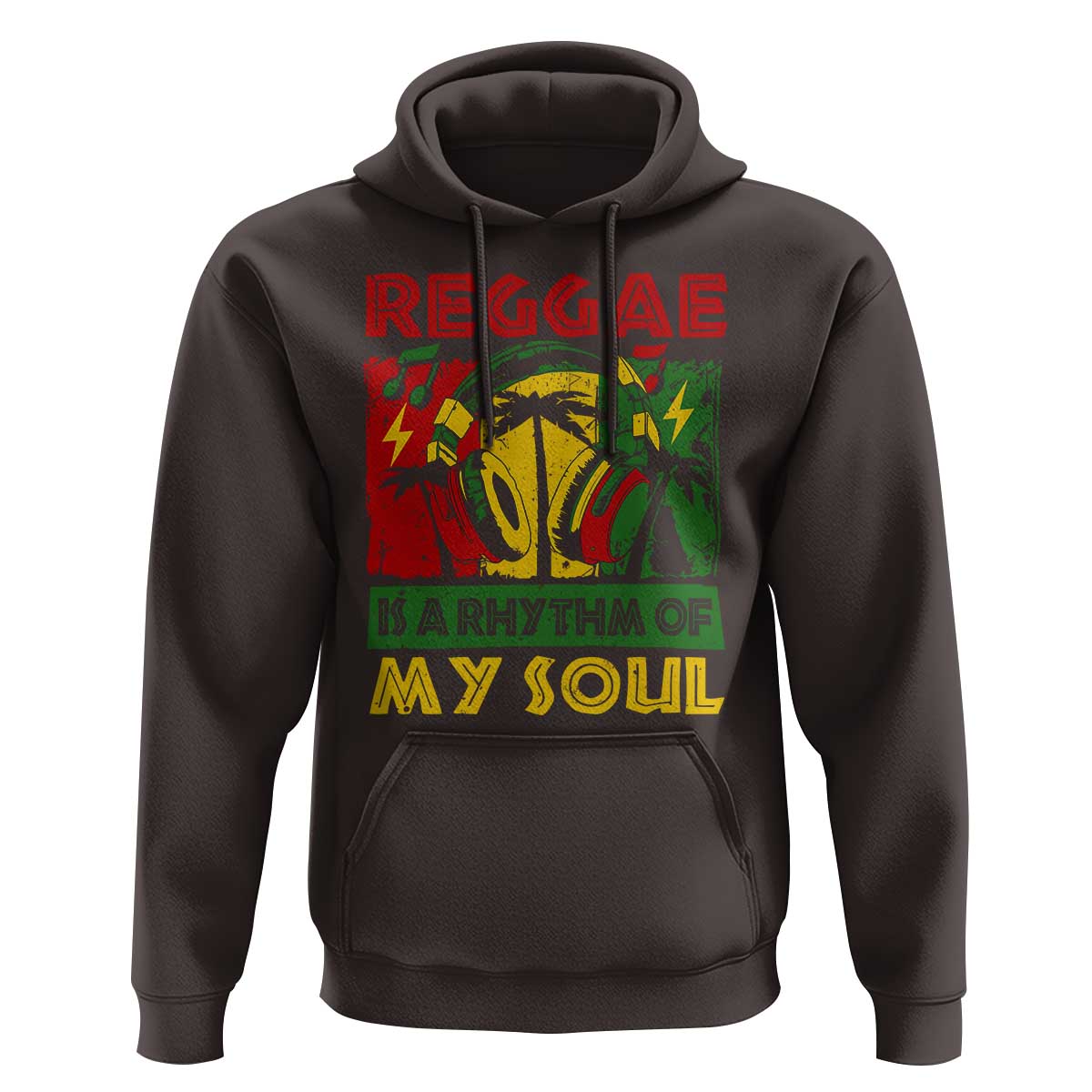 Reggae Is A Rythm Of My Soul Jamaica Music Hoodie - Wonder Print Shop