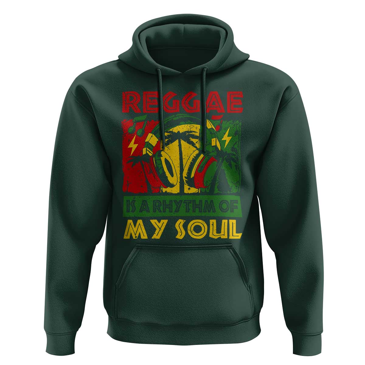 Reggae Is A Rythm Of My Soul Jamaica Music Hoodie - Wonder Print Shop