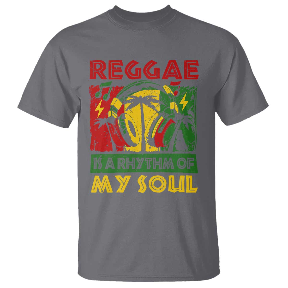 Reggae Is A Rythm Of My Soul Jamaica Music T Shirt - Wonder Print Shop