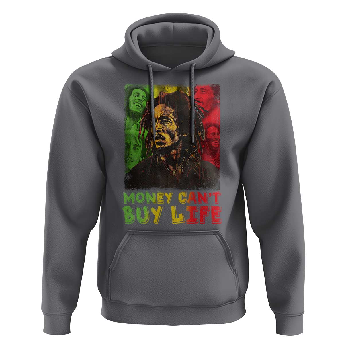 Legend Bob Hoodie Money Can't Buy Life Jamaican Reggae - Wonder Print Shop