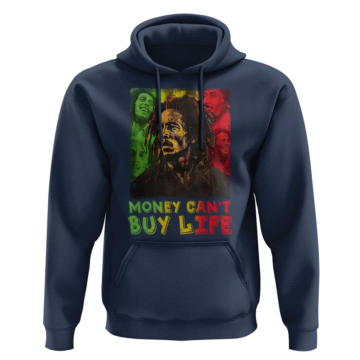 Legend Bob Hoodie Money Can't Buy Life Jamaican Reggae - Wonder Print Shop