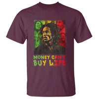Legend Bob T Shirt Money Can't Buy Life Jamaican Reggae - Wonder Print Shop