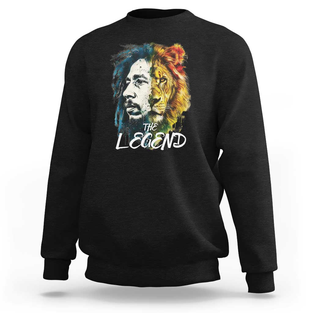 Legend Bob Lion Reggae Jamaica Music Sweatshirt - Wonder Print Shop