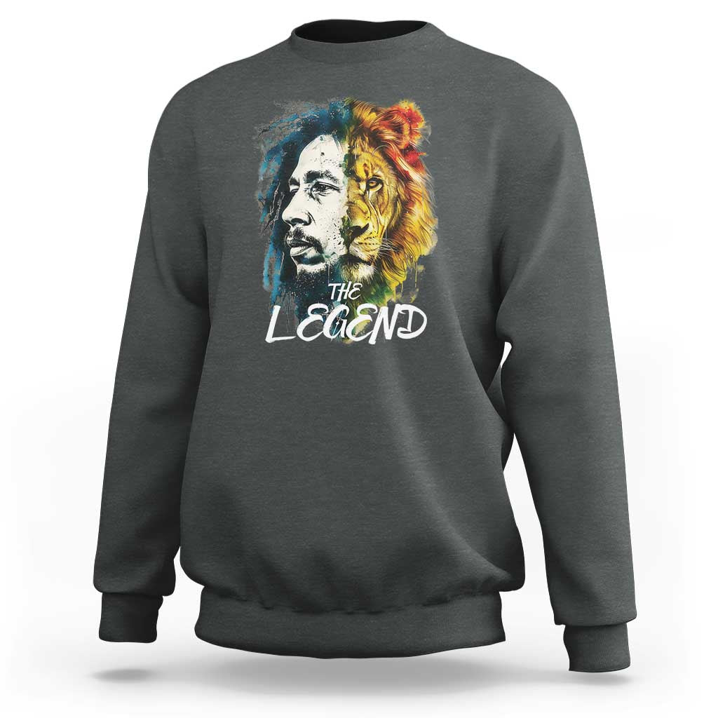 Legend Bob Lion Reggae Jamaica Music Sweatshirt - Wonder Print Shop