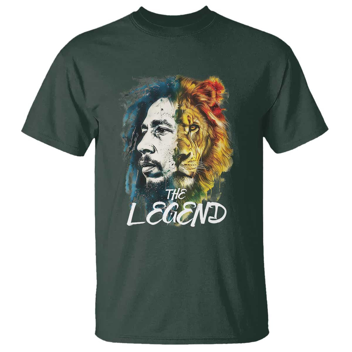Legend Bob Lion Reggae Jamaica Music T Shirt - Wonder Print Shop