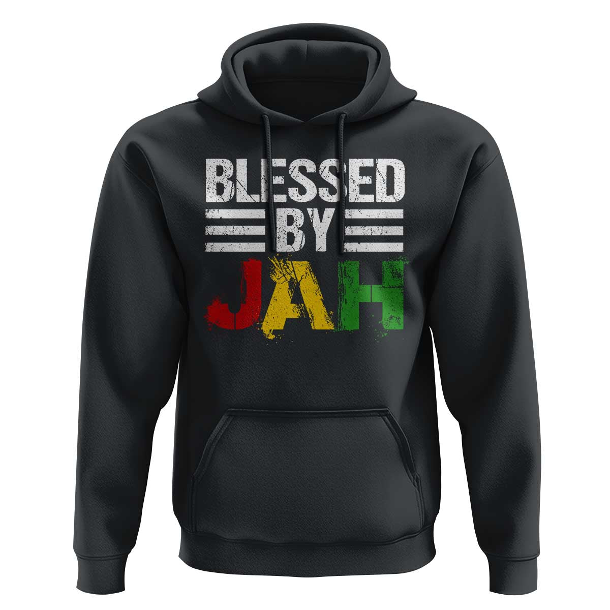 Blessed By Jah Jamaican Rastafari Rasta Hoodie - Wonder Print Shop