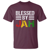 Blessed By Jah Jamaican Rastafari Rasta T Shirt - Wonder Print Shop
