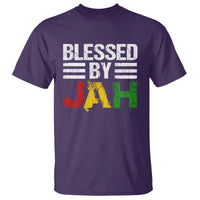 Blessed By Jah Jamaican Rastafari Rasta T Shirt - Wonder Print Shop