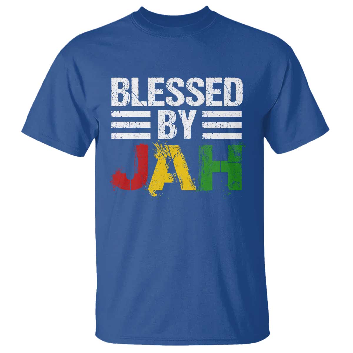 Blessed By Jah Jamaican Rastafari Rasta T Shirt - Wonder Print Shop