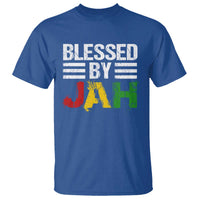 Blessed By Jah Jamaican Rastafari Rasta T Shirt - Wonder Print Shop