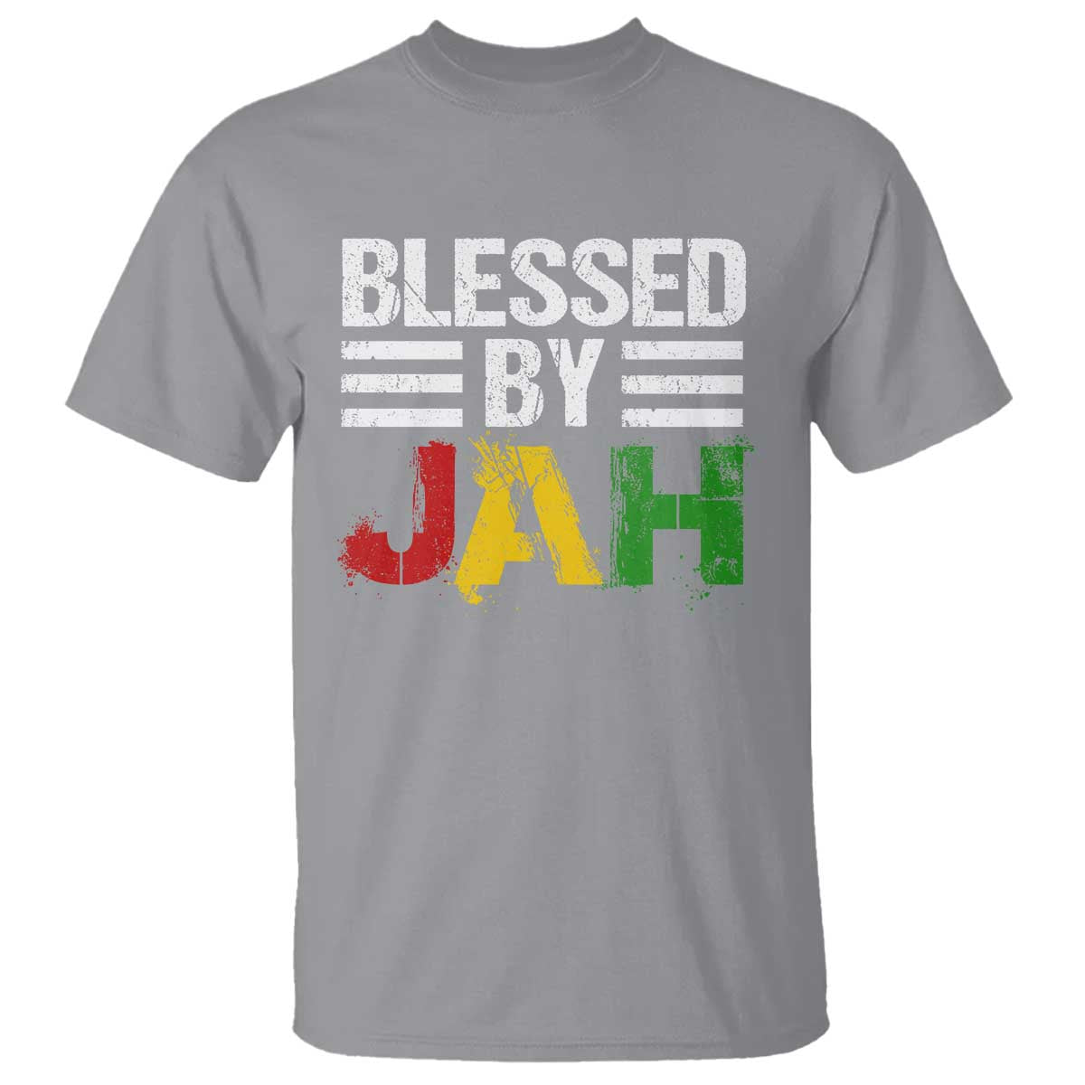 Blessed By Jah Jamaican Rastafari Rasta T Shirt - Wonder Print Shop