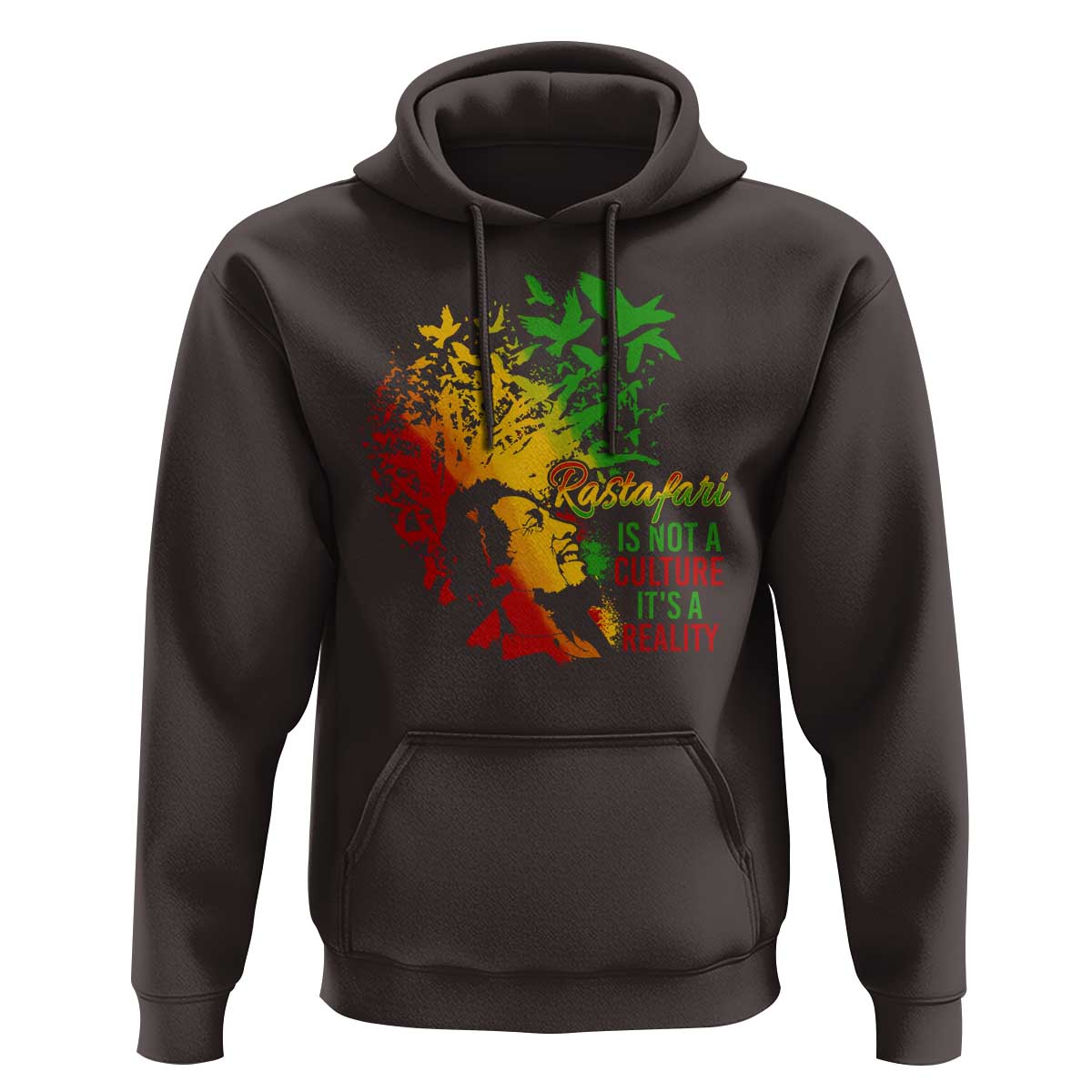 Rasta Legend Bob Hoodie Rastafari Is Not A Culture It's A Reality Jamaica Jamaican - Wonder Print Shop