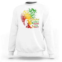 Rasta Legend Bob Sweatshirt Rastafari Is Not A Culture It's A Reality Jamaica Jamaican - Wonder Print Shop