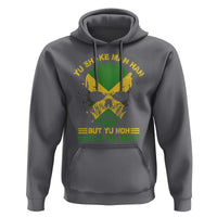 Jamaican Proverbs Hoodie You Can Shake A Mans Head But You Cannot Shake His Heart Skull - Wonder Print Shop