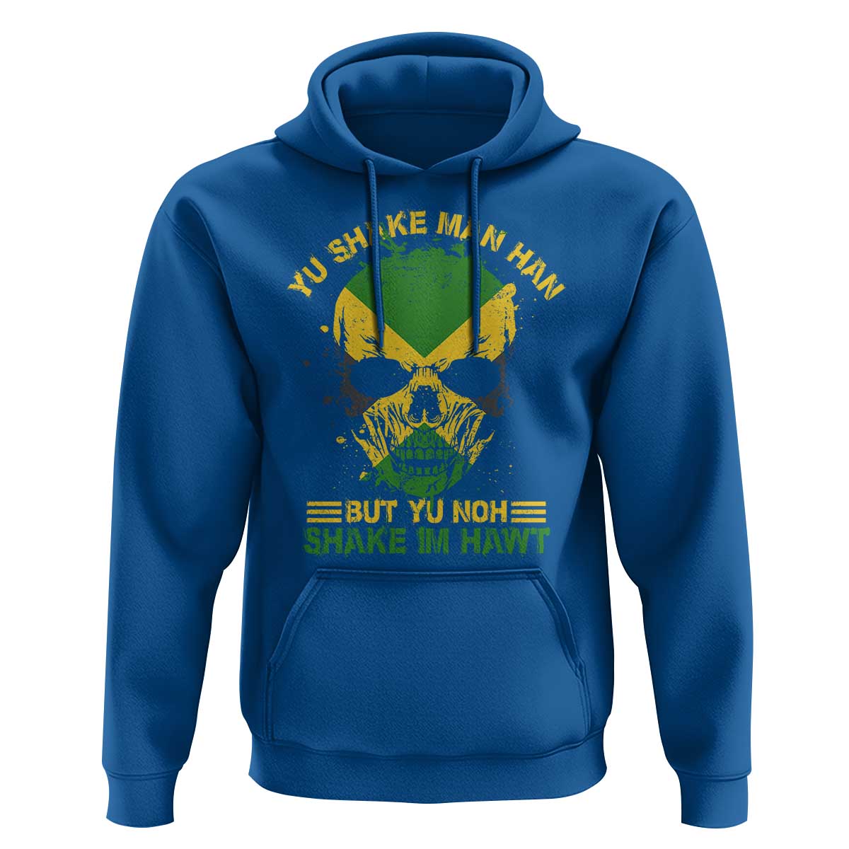 Jamaican Proverbs Hoodie You Can Shake A Mans Head But You Cannot Shake His Heart Skull - Wonder Print Shop