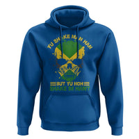 Jamaican Proverbs Hoodie You Can Shake A Mans Head But You Cannot Shake His Heart Skull - Wonder Print Shop