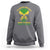 Jamaican Proverbs Sweatshirt You Can Shake A Mans Head But You Cannot Shake His Heart Skull - Wonder Print Shop