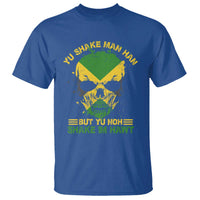 Jamaican Proverbs T Shirt You Can Shake A Mans Head But You Cannot Shake His Heart Skull - Wonder Print Shop