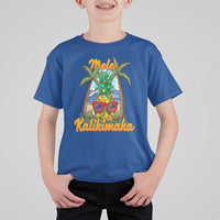 Mele Kalikimaka Christmas In Hawaii Xmas Light Pineapple T Shirt For Kid - Wonder Print Shop