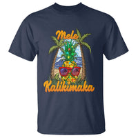 Mele Kalikimaka Christmas In Hawaii Xmas Light Pineapple T Shirt - Wonder Print Shop