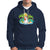 Christmas In Hawaii Hoodie Hawaiian Snowman Xmas Palm Tree At The Beach - Wonder Print Shop