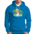 Christmas In Hawaii Hoodie Hawaiian Snowman Xmas Palm Tree At The Beach - Wonder Print Shop