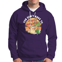 Christmas In Hawaii Hoodie Hawaiian Snowman You Don't Have To Shovel Sunshine - Wonder Print Shop