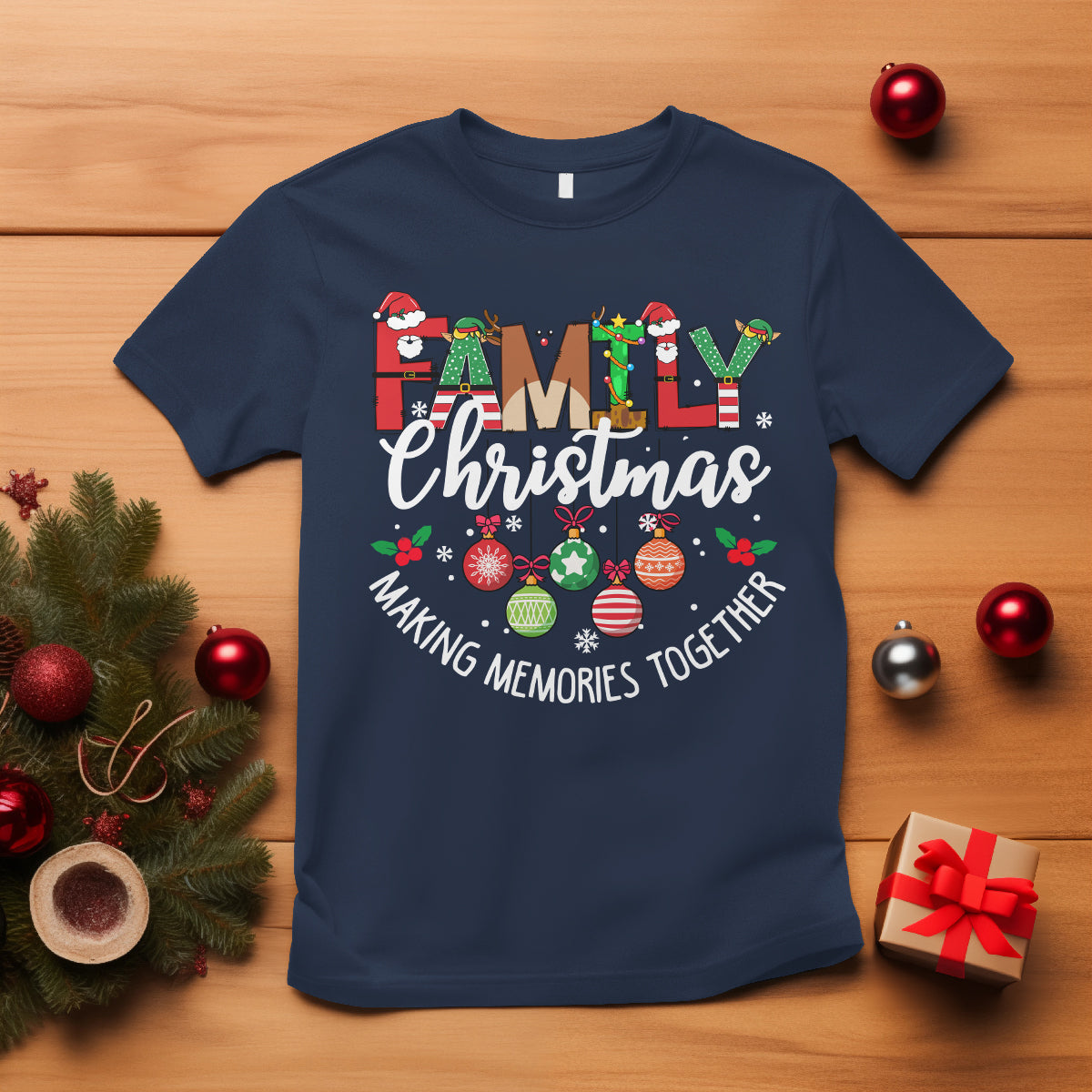 Family Christmas 2023 Making Memories Together Matching T Shirt - Wonder Print Shop