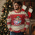 Christmas At The Beach Ugly Christmas Sweater Funny Santa Claus Flamingo Float Chilling - Wonder Print Shop