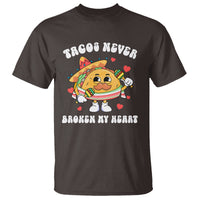 Anti Valentine's Day T Shirt Tacos Never Broke My Heart Funny Cinco De Mayo Party - Wonder Print Shop