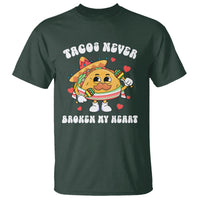 Anti Valentine's Day T Shirt Tacos Never Broke My Heart Funny Cinco De Mayo Party - Wonder Print Shop