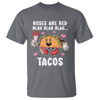 Valentine's Day T Shirt Roses Are Red Blah Tacos Funny Food Lover - Wonder Print Shop