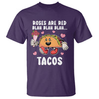 Valentine's Day T Shirt Roses Are Red Blah Tacos Funny Food Lover - Wonder Print Shop