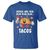 Valentine's Day T Shirt Roses Are Red Blah Tacos Funny Food Lover - Wonder Print Shop