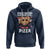 Valentine's Day Hoodie Roses Are Red Blah Pizza Funny Food Lover - Wonder Print Shop