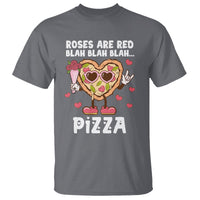 Valentine's Day T Shirt Roses Are Red Blah Pizza Funny Food Lover - Wonder Print Shop