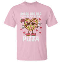 Valentine's Day T Shirt Roses Are Red Blah Pizza Funny Food Lover - Wonder Print Shop
