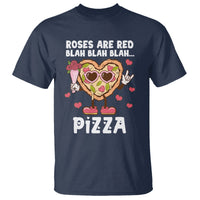 Valentine's Day T Shirt Roses Are Red Blah Pizza Funny Food Lover - Wonder Print Shop