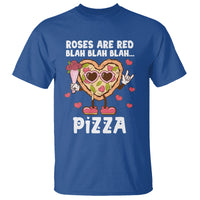 Valentine's Day T Shirt Roses Are Red Blah Pizza Funny Food Lover - Wonder Print Shop