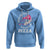 Valentine's Day Hoodie Roses Are Red Blah Skeleton Pizza Funny Food Lover - Wonder Print Shop