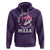 Valentine's Day Hoodie Roses Are Red Blah Skeleton Pizza Funny Food Lover - Wonder Print Shop
