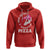 Valentine's Day Hoodie Roses Are Red Blah Skeleton Pizza Funny Food Lover - Wonder Print Shop