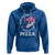 Valentine's Day Hoodie Roses Are Red Blah Skeleton Pizza Funny Food Lover - Wonder Print Shop