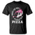 Valentine's Day T Shirt Roses Are Red Blah Skeleton Pizza Funny Food Lover - Wonder Print Shop