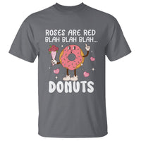 Valentine's Day T Shirt Roses Are Red Blah Donut Funny Food Lover - Wonder Print Shop