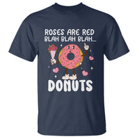 Valentine's Day T Shirt Roses Are Red Blah Donut Funny Food Lover - Wonder Print Shop