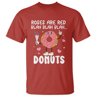 Valentine's Day T Shirt Roses Are Red Blah Donut Funny Food Lover - Wonder Print Shop